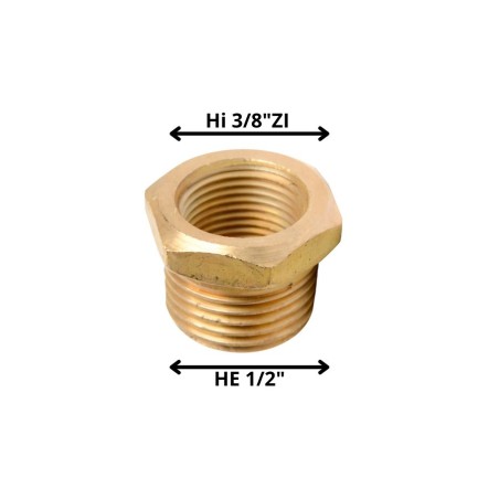 BUSHING BRONCE HE HI 1/2X3/8" HILO IZQUIERDO PARA