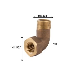 CODO BRONCE HI HE 1/2 X 3/4