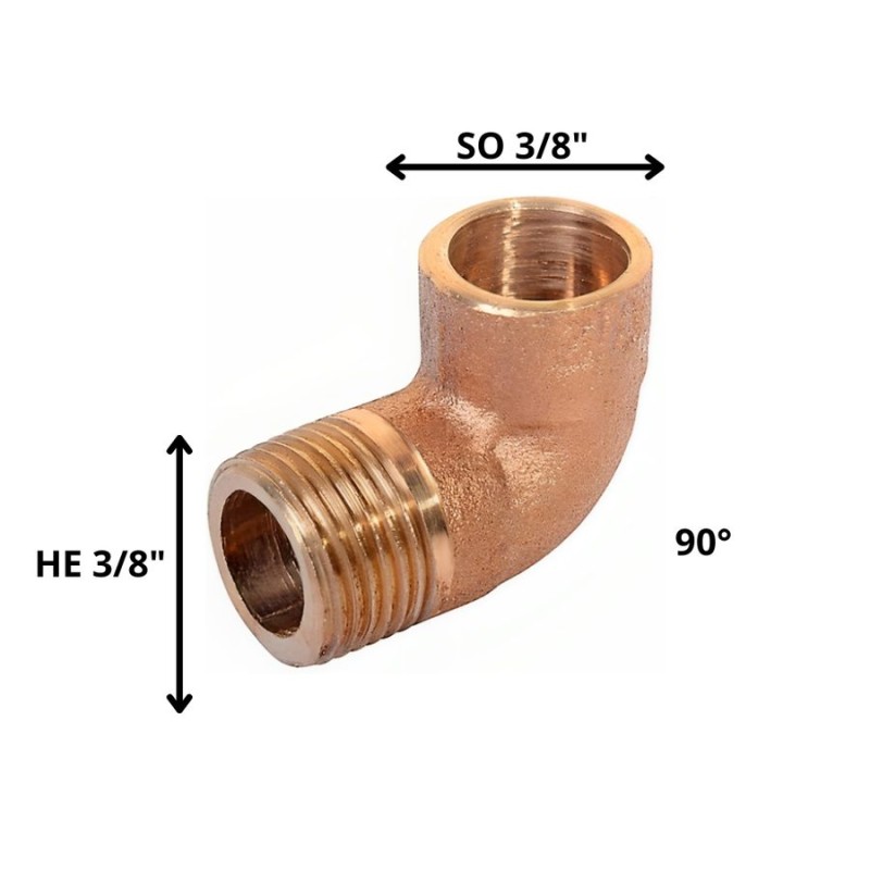 CODO BRONCE SO HE 3/8"