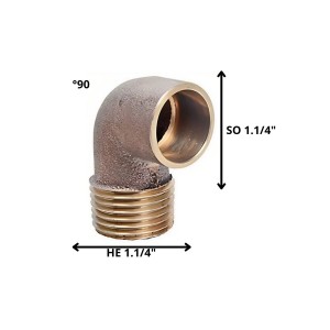 CODO BRONCE SO HE 1 1/4"