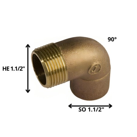 CODO BRONCE SO HE 1 1/2"