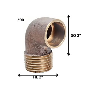 CODO BRONCE SO HE 2"