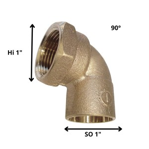 CODO BRONCE SO HI 1"