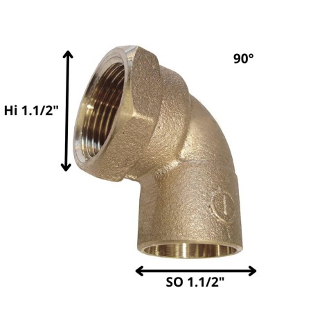 CODO BRONCE SO HI 1 1/2"