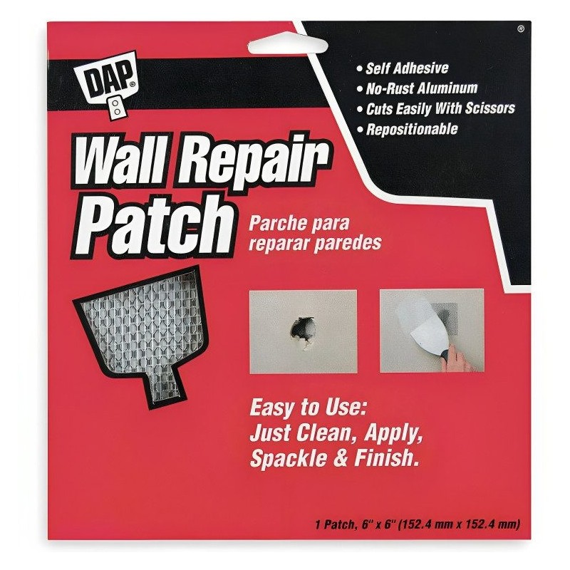 WALL PARCHE REPARA PAREDES 1 PATCH 6"X6" 091460
