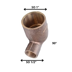 CODO BRONCE SO SO 1 X 1/2"