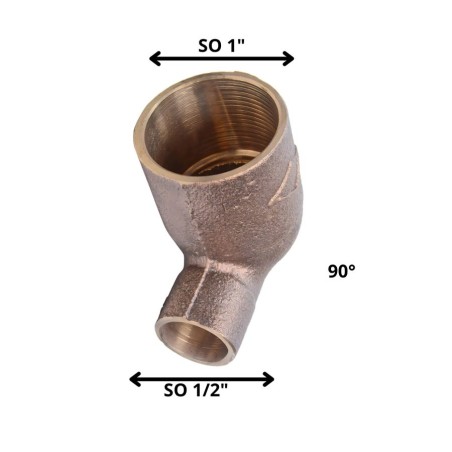 CODO BRONCE SO SO 1 X 1/2"