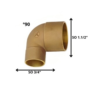 CODO BRONCE SO SO 1 1/2"X 3/4"