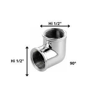 CODO BRONCE HI HI 1/2 CROMADO C1211C