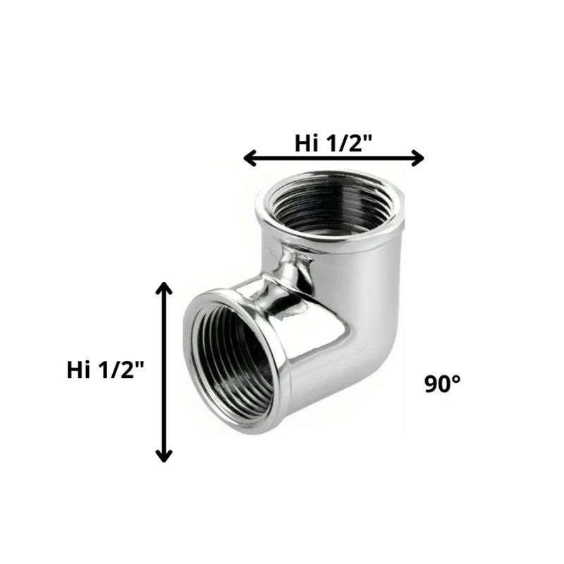 CODO BRONCE HI HI 1/2 CROMADO C1211C