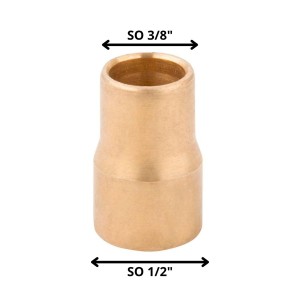 COPLA BRONCE SO SO 1/2 X 3/8"