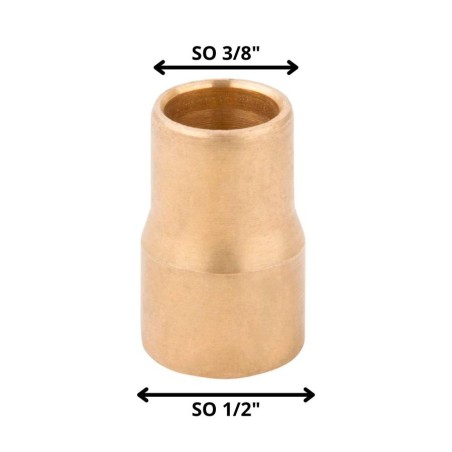 COPLA BRONCE SO SO 1/2 X 3/8"
