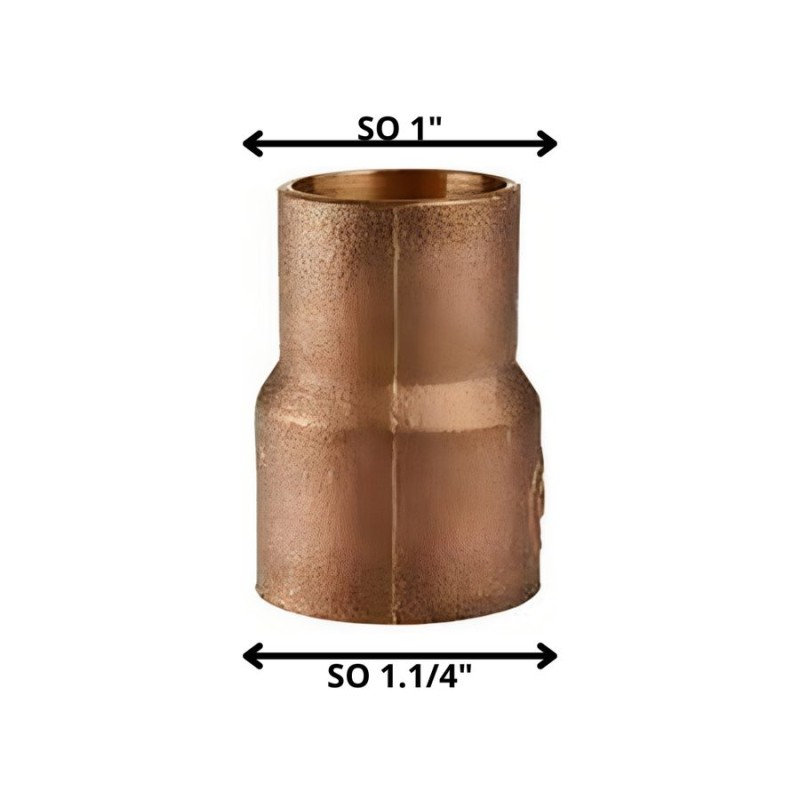 COPLA BRONCE SO SO 1 1/4"X 1"