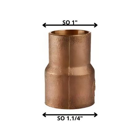 COPLA BRONCE SO SO 1 1/4"X 1"