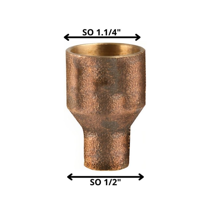COPLA BRONCE SO SO 1 1/2"X 1 1/4"