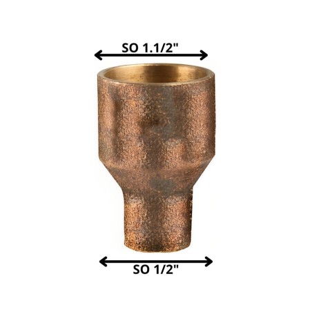 COPLA BRONCE SO SO 1 1/2"X 1/2"