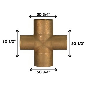 CRUZ BRONCE SO SO 1/2 X 3/4"