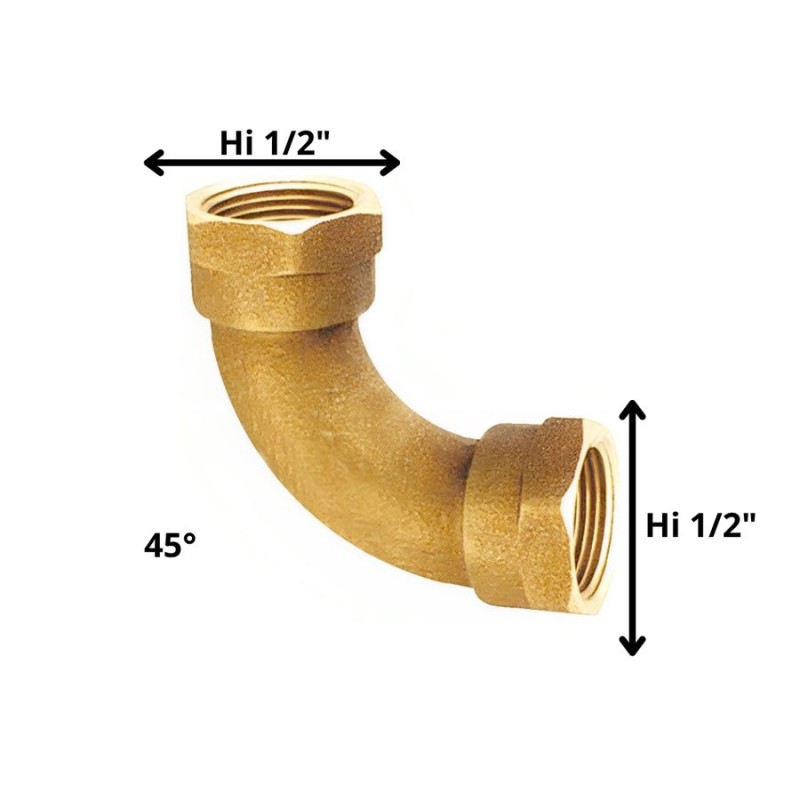 CURVA BRONCE HI HI 1/2"