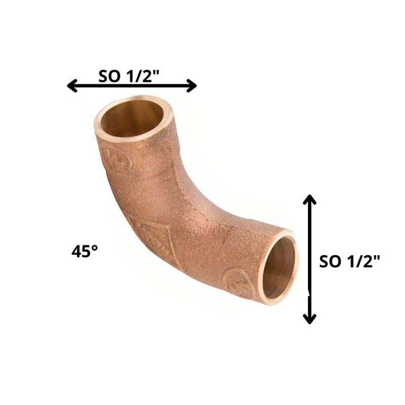 CURVA BRONCE SO SO 1/2"
