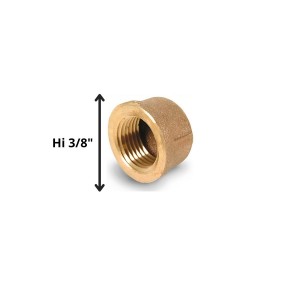 TAPA GORRO HI 3/8" BRONCE