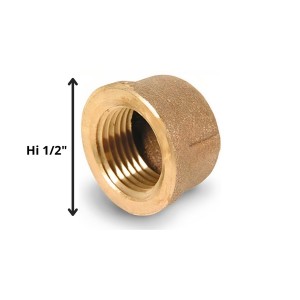 TAPA GORRO HI 1/2" BRONCE