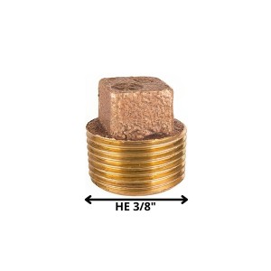 TAPA TORNILLO HE 3/8" BRONCE