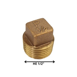 TAPA TORNILLO HE 1/2" BRONCE