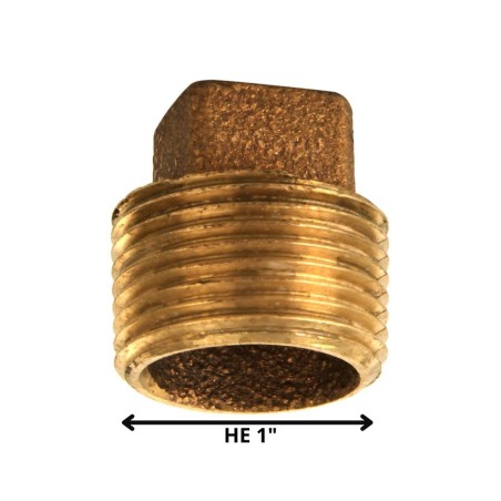 TAPA TORNILLO HE 1" BRONCE