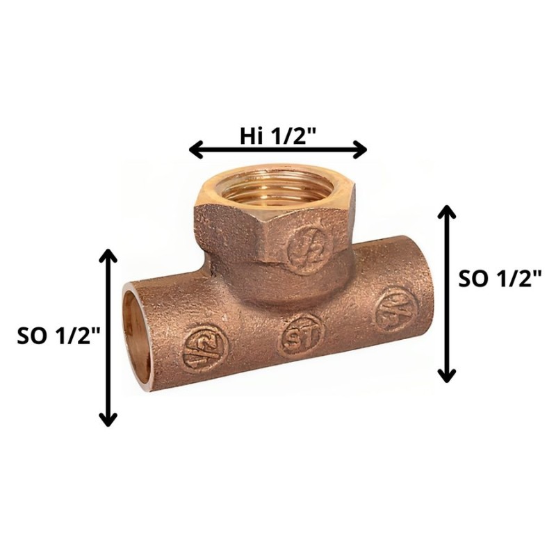 TEE BRONCE SO SO HI 1/2"