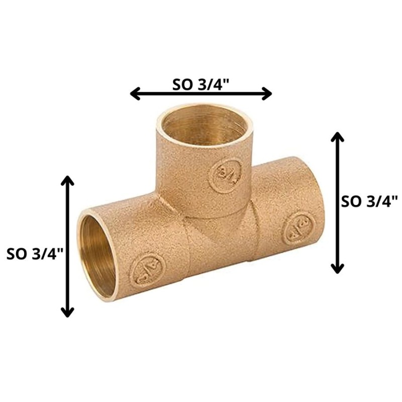 TEE BRONCE SO SO SO 3/4"