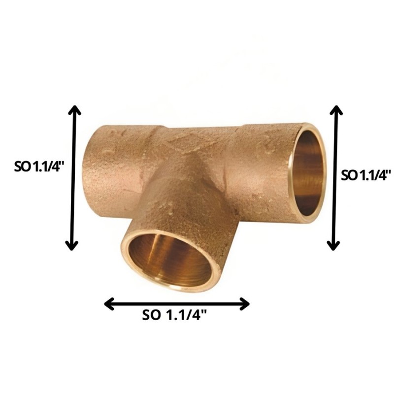 TEE BRONCE SO SO SO 1 1/4"