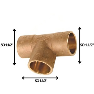 TEE BRONCE SO SO SO 1 1/2"