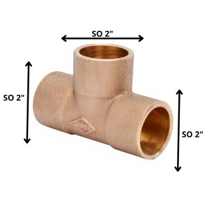 TEE BRONCE SO SO SO 2"