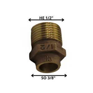 TERMINAL BRONCE SO HE 3/8 X 1/2"