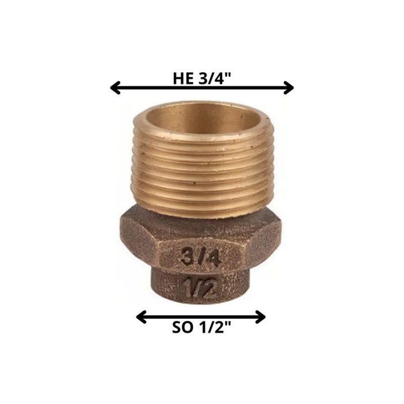 TERMINAL BRONCE SO HE 1/2 X 3/4"