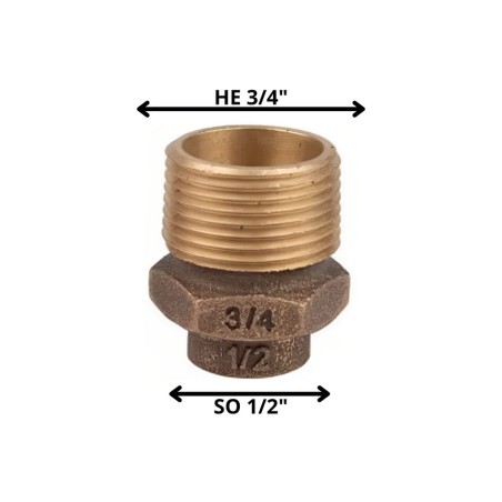 TERMINAL BRONCE SO HE 1/2 X 3/4"