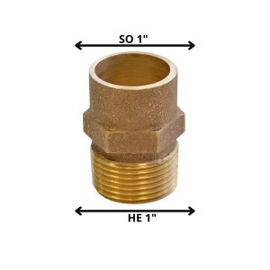 TERMINAL BRONCE SO HE 1"
