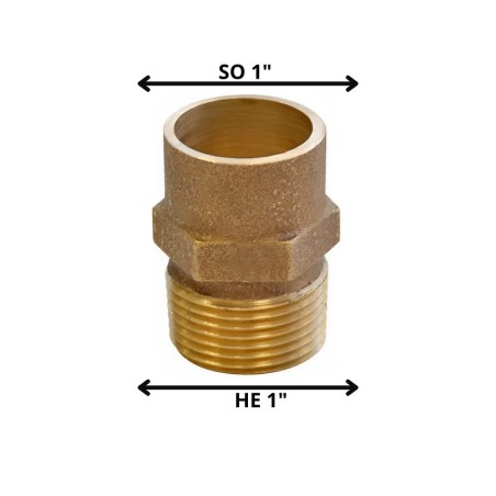 TERMINAL BRONCE SO HE 1"