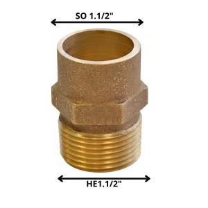 TERMINAL BRONCE SO HE 1 1/2"