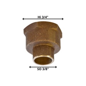 TERMINAL BRONCE SO HI 3/8 X 3/4"