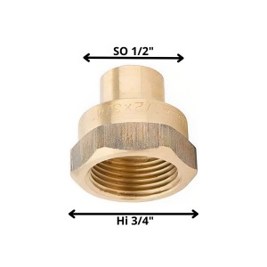 TERMINAL BRONCE SO HI 1/2 X 3/4"