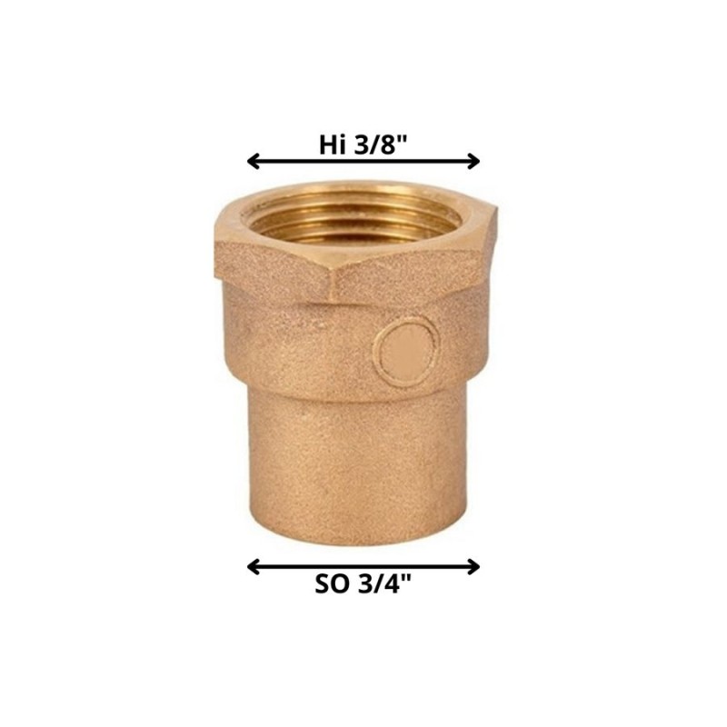 TERMINAL BRONCE SO HI 3/4 X 3/8"