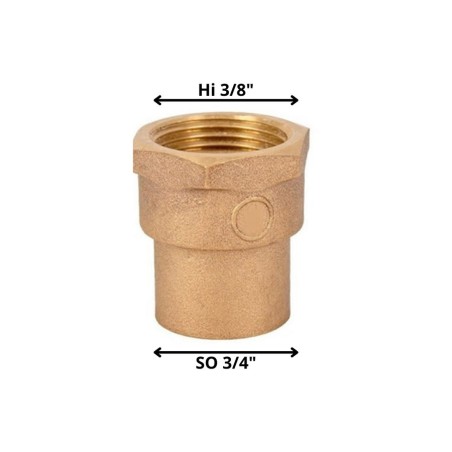 TERMINAL BRONCE SO HI 3/4 X 3/8"