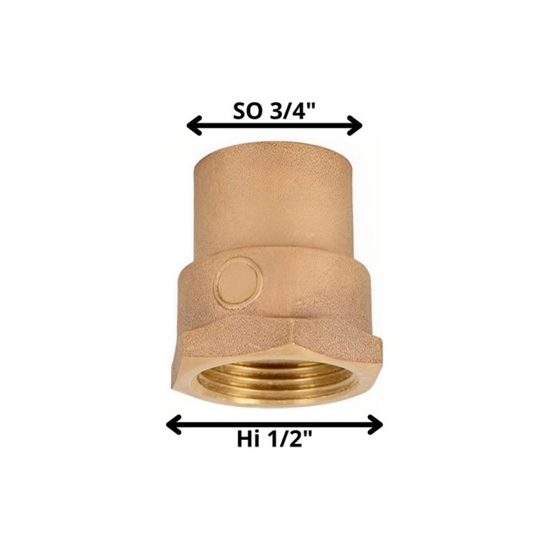 TERMINAL BRONCE SO HI 3/4 X 1/2"