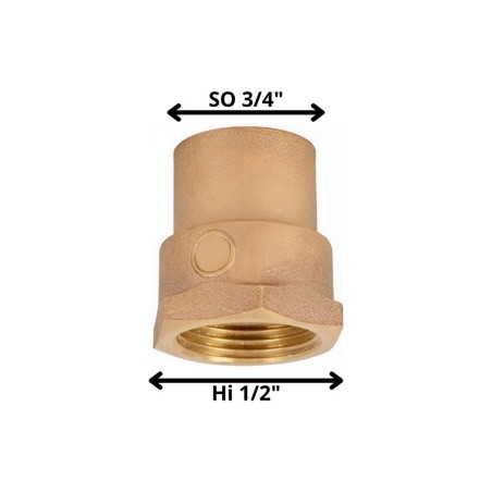 TERMINAL BRONCE SO HI 3/4 X 1/2"