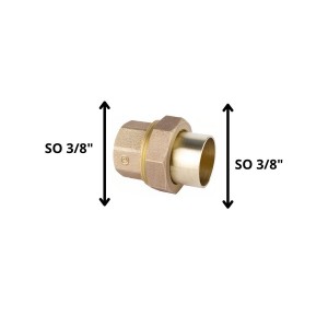UNION AMERICANA BRONCE SO SO 3/8"