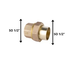 UNION AMERICANA BRONCE SO SO 1/2"