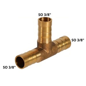 TEE BRONCE PRESION 3/8 TETILLA