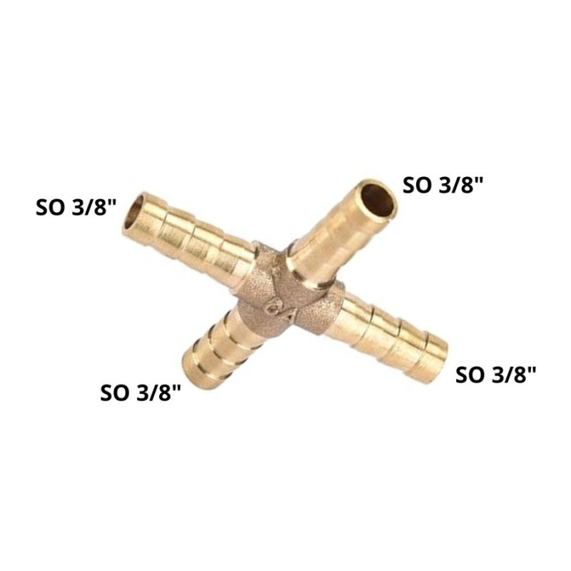 TEE BRONCE PRESION ESTRELLA 3/8 TETILLA