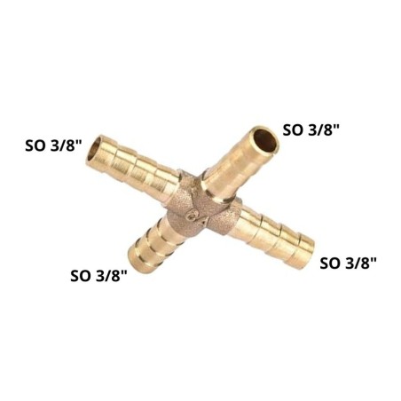 TEE BRONCE PRESION ESTRELLA 3/8 TETILLA